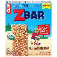 Zbar Soft-Baked Cinnamon Roll Snack Bars, 6 Each