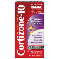 Cortizone-10 Anti-Itch Creme, Intensive Moisture Creme, Maximum Strength, 1 Ounce