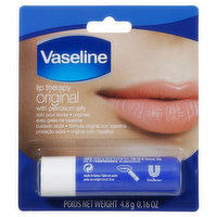 Vaseline Lip Therapy, Original, 0.16 Ounce