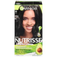 Nutrisse Hair Color, Permanent, Ultra Creme, Black 10, 1 Each