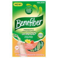 Benefiber Prebiotic Fiber Supplement, Stick Packs, Strawberry Lemonade, 24 Each