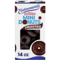 Entenmann's Pop'ettes Frosted Chocolate Mini Donuts, 14 oz, 14 Ounce