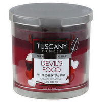 Tuscany Candle Candle, Devil's Food, with Essential Oils, 1 Each