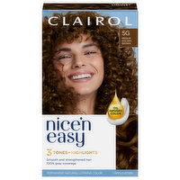 Nice’n Easy Hair Color, Permanent, Medium Golden Brown 5G, 1 Each