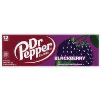 Dr Pepper Soda, Blackberry, 12 Pack, 12 Each