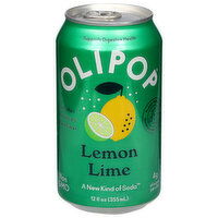 Olipop Soda, Lemon Lime, 12 Fluid ounce