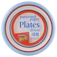 Shoppers Value Plates, Patterned Paper, 8.75 Inch, 20 Each