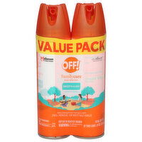 Off! FamilyCare Insect Repellent I, Smooth & Dry, Value Pack, 2 Each