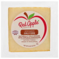 Red Apple Cheese Cheese, Gruyere, Smoked, 8 Ounce