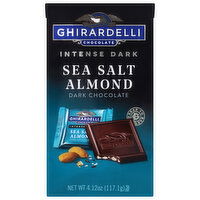 Ghirardelli Intense Dark Sea Salt Almond Dark Chocolate, 4.12 Ounce