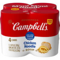 Campbell's® Condensed 25% Less Sodium Chicken Noodle Soup, 43 Ounce