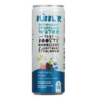 BUBBL'R Antioxidant Sparkling Water - triple berry breez'r- 12 fl oz. Cans, 12 Fluid ounce