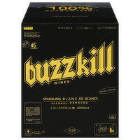 Buzzkill Wines Sparkling Blanc, 4 Each