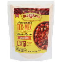 Old El Paso Pinto Beans, Tex + Mex Style, Medium Spice, Microwavable, 8.8 Ounce