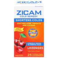 Zicam Cold Remedy, Wild Cherry Flavor, Lozenges, 25 Each