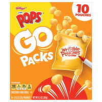 Corn Pops Cereal, Sweetened Corn, Go Packs, 10 Each