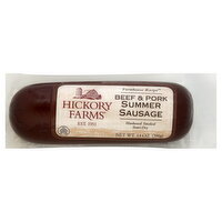 Hickory Farms Farmhouse Recipe Summer Sausage, Beef & Pork, 14 Ounce