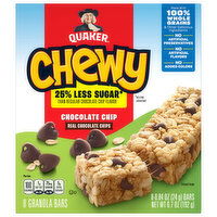 Quaker Chewy Chocolate Chip Granola Bars, 8 Each