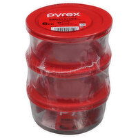 Pyrex Simply Store Glass Storage, Value-Plus Pack, 6 Each