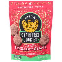 Siete Cookies, Grain Free, Strawberries & Cream, 4.5 Ounce