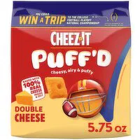 Cheez-It Puff'd Cheesy Baked Snacks, Double Cheese, 5.75 Ounce