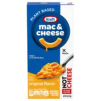 Kraft Mac & Cheese, Plant Based, Original Flavor, Not Cheese, 6 Ounce