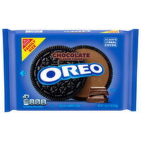 Oreo Chocolate Sandwich Cookies, Chocolate Flavor Creme, Family Size, 18.71 Ounce