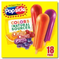 Popsicle Orange Cherry Grape, 18 Each