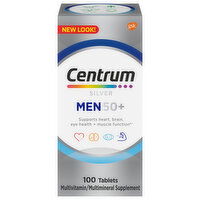 Centrum Silver Multivitamin/Multimineral Supplement, Men 50+, Tablets, 100 Each