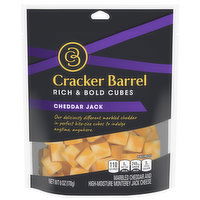 Cracker Barrel Cheese Cubes, Cheddar Jack, Rich & Bold, 6 Ounce