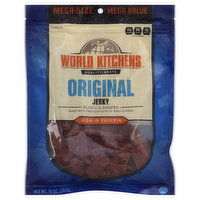 World Kitchens Jerky, Original, Sliced & Shaped, Mega Size, 10 Ounce