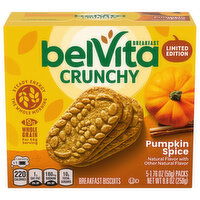 BELVITA Pumpkin Spice Breakfast Biscuits, 5 Packs (4 Biscuits Per Pack), 8.8 Ounce