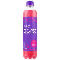 Bubly Burst Water Beverage, Triple Berry, Sparkling, 16.9 Fluid ounce