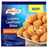 Birds Eye Southwest Style Loaded Cauliflower Bites, Frozen Snacks, 12 Ounce