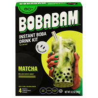 Boba Bam Boba Drink Kit, Instant, Matcha, 4 Packs, 1 Each