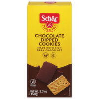 Schar Cookies, Gluten-Free, Chocolate Dipped, 5.3 Ounce