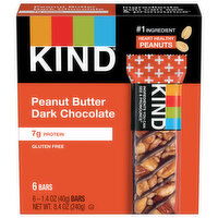 Kind Bars, Peanut Butter Dark Chocolate, 6 Each