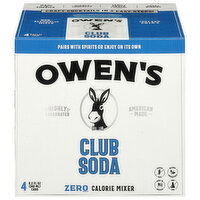 Owen's Club Soda, 4 Each