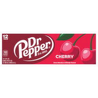 Dr Pepper Soda, Cherry, 12 Pack, 12 Each