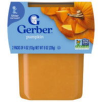 Gerber Pumpkin, Sitter 2nd Foods, 2 Each