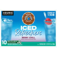 The Original Donut Shop Beverage Mix, Berry Chill, Iced Refreshers, K-Cup Pods, 10 Each