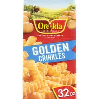 Ore-Ida Golden Crinkles French Fries Fried Frozen Potatoes, 32 Ounce