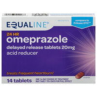 Equaline Omeprazole, 20 mg, Tablets, 14 Each