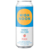 High Noon Vodka Seltzer, Peach, 700 Millilitre