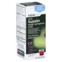 Equaline Tussin CF, Adult, Multi-Symptom Cold, 4 Ounce