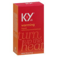 K-Y Personal Lubricant, Sensorial, Liquid, Warming, 2.5 Ounce