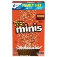 Reese's Puffs Corn Puffs, Minis, Family Size, 19.8 Ounce