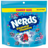 Nerds Candy, Gummy Clusters, Family Size, 18.5 Ounce