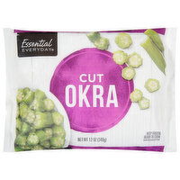 Essential Everyday Okra, Cut, 12 Ounce