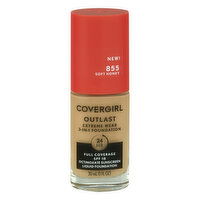 CoverGirl Outlast Foundation, Soft Honey 855, SPF 18, 30 Millilitre